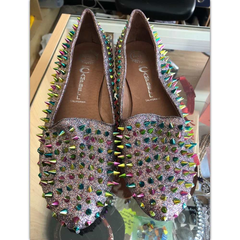 Jeffrey Campbell Ibiza Martini Studded Flats
